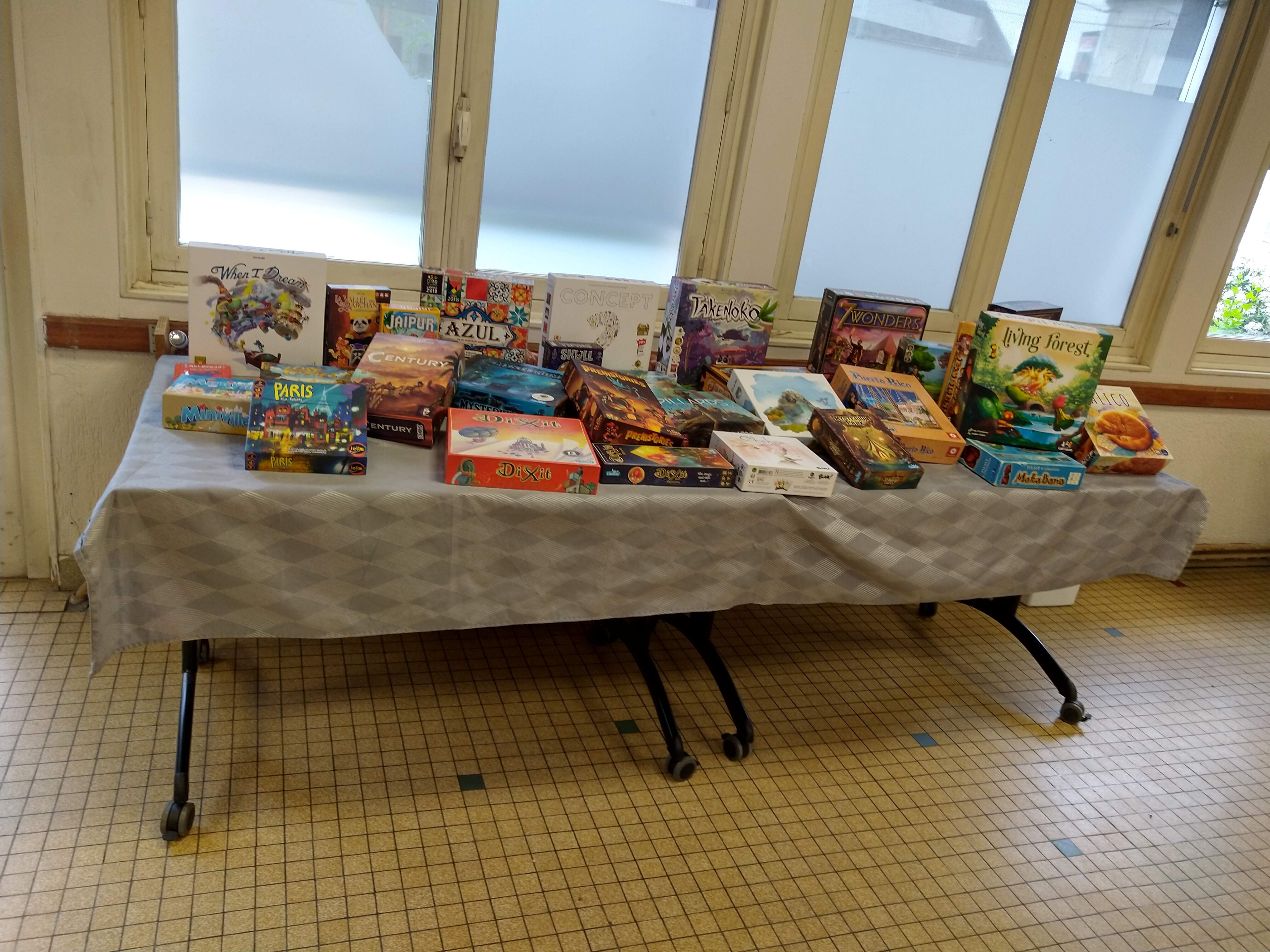 De nombreux jeux étaient disponibles